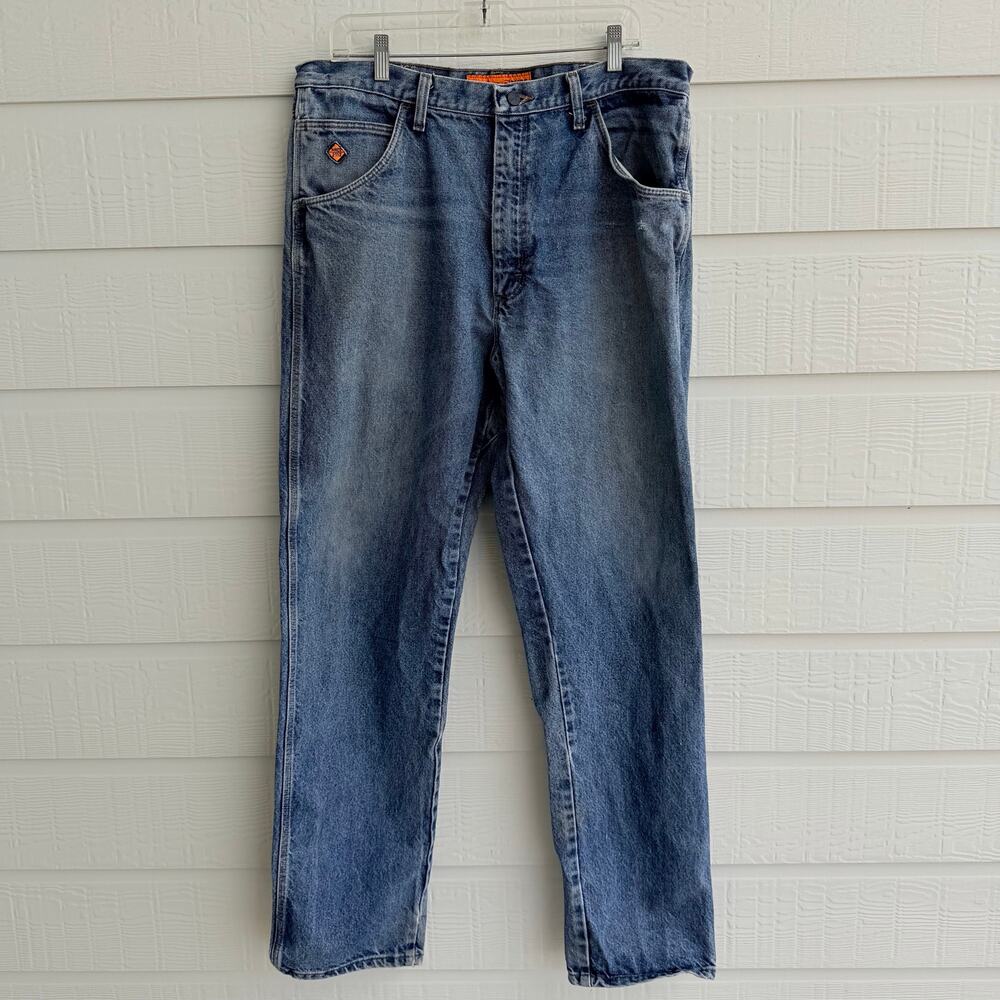 Wrangler Riggs Workwear FR Fire Resistant Jeans 38x36 Relaxed Straight Leg